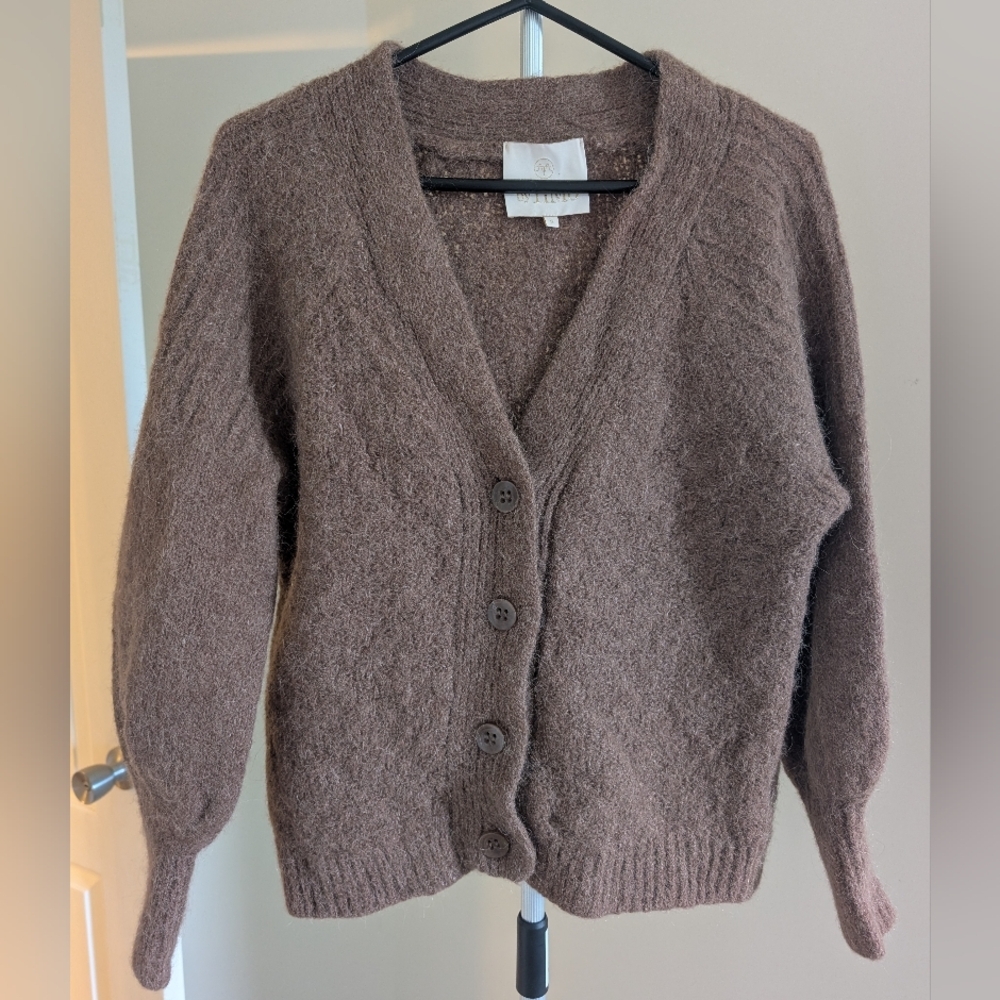 byTimo  Alpaca Blend Button-Up Cardigan - Picture 7 of 7